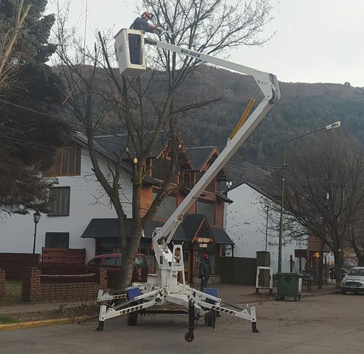 El accidente ocurri&oacute; en la calle Drury de San Mart&iacute;n de los Andes