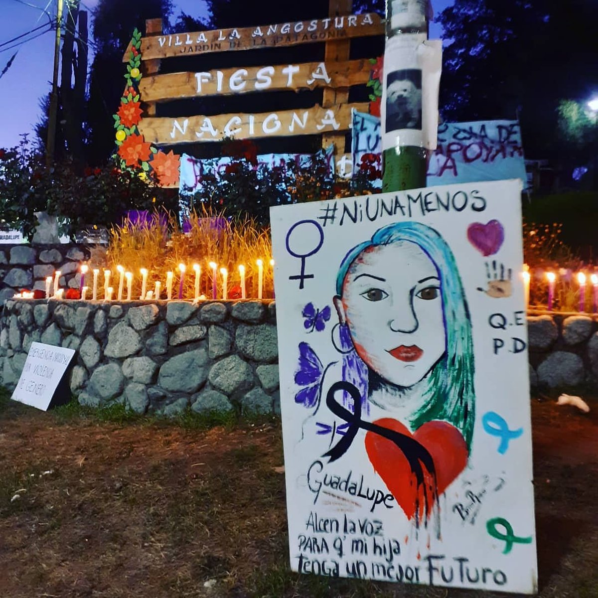La organizaci&oacute;n Vivas y Furiosas de Villa La Angostura pide justicia a 5 meses del femicidio de Guadalupe