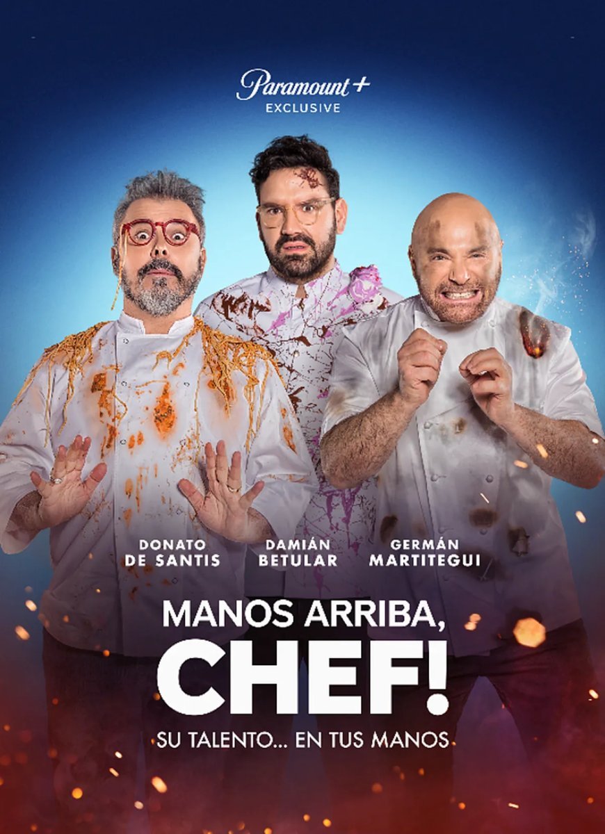 Paramount+, el servicio premium de streaming de ViacomCBS, estrena el 29 de julio su nuevo contenido exclusivo Manos Arriba, Chef!, un desafiante reality de cocina semanal que se suma a la incre&iacute;ble monta&ntilde;a de entretenimiento. &nbsp;