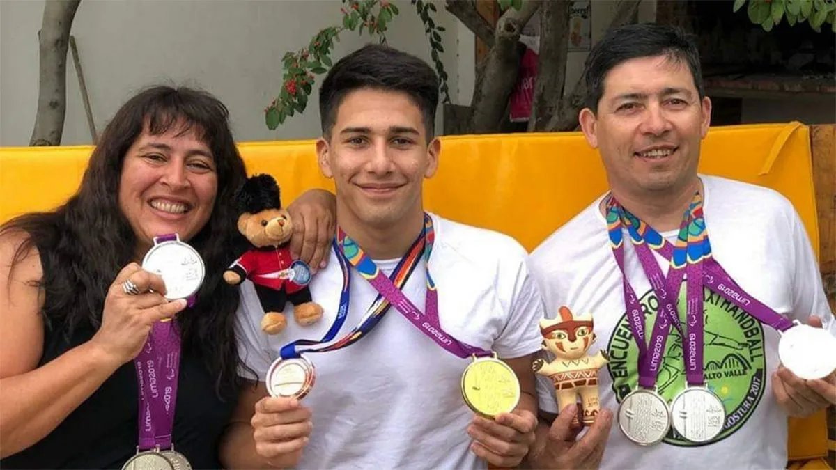 El nadador de Neuqu&eacute;n tuvo una gran actuaci&oacute;n en los Juegos Parapanamericanos de Lima d&oacute;nde obtuvo un oro y cinco platas.