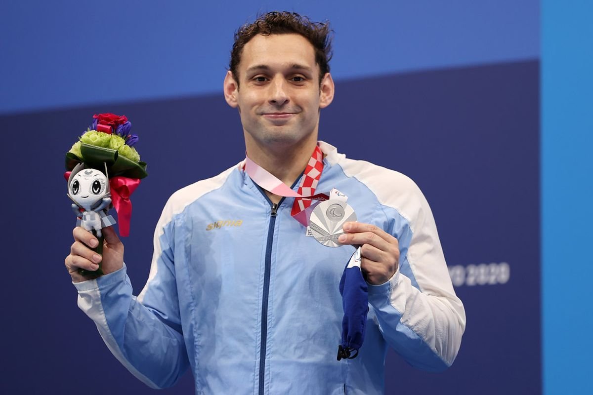 Pipo Carlomango fue medalla de plata en los 100 metros espalda (S7) de los Juegos Paral&iacute;mpicos