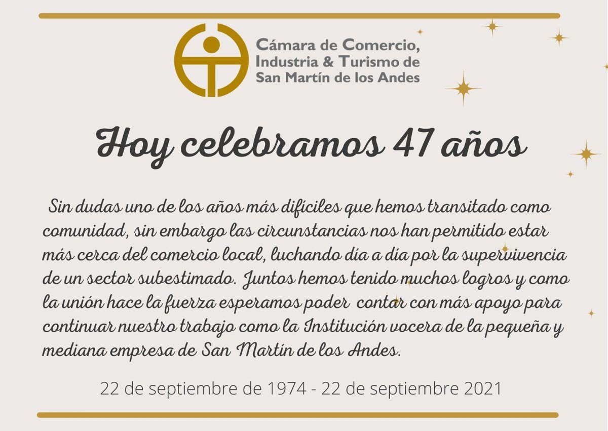 La C&aacute;mara de Comercio de San Mart&iacute;n celebra sus 47 a&ntilde;os.