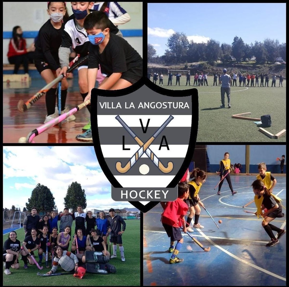 Escuela Municipal de Hockey en Villa La Angostura.