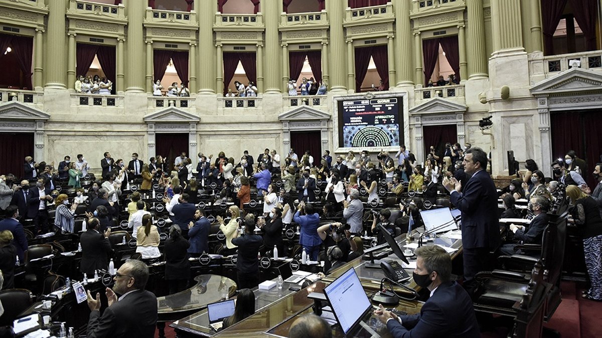 Todo el Congreso de pie para aplaudir la media sanci&oacute;n en el proyecto de Ley oncopedi&aacute;trica