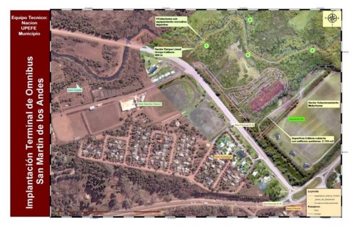 Proyecto de la nueva Terminal en San Mart&iacute;n de Los Andes.