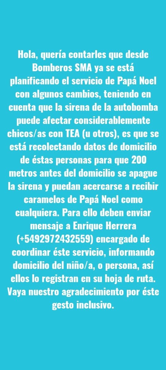 El comunicado en redes de una vecina de San Mart&iacute;n.