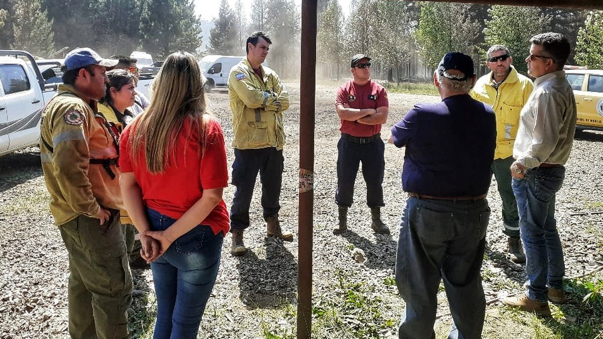 Guti&eacute;rrez estuvo en la zona del incendio