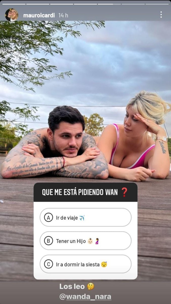 La historia que subi&oacute; Icardi con Wanda Nara
