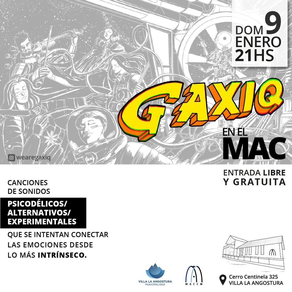 Concierto gratuito en Villa La Angostura.