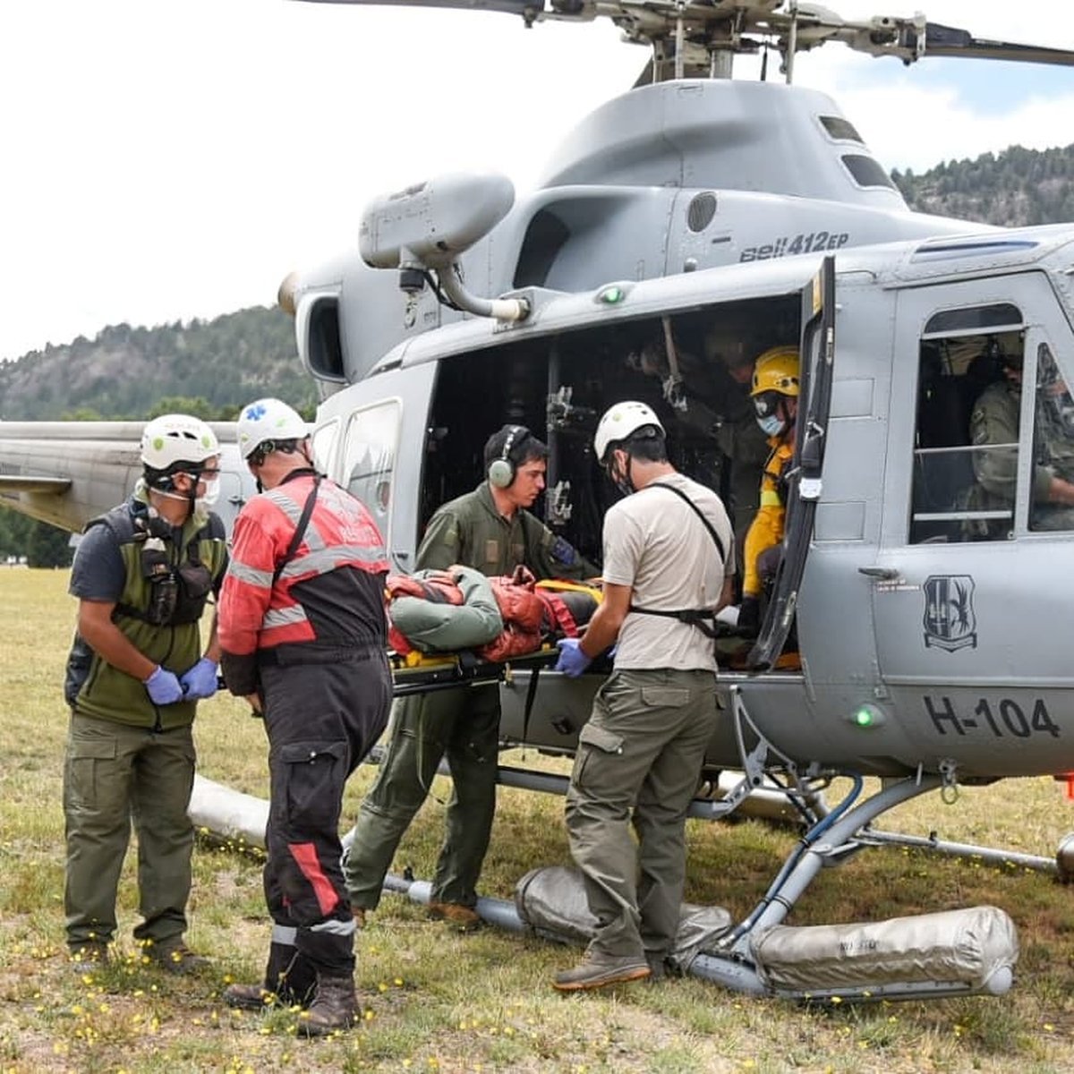 Los heridos en el Volc&aacute;n Lan&iacute;n fueron trasladados en helic&oacute;ptero a San Mart&iacute;n de los Andes