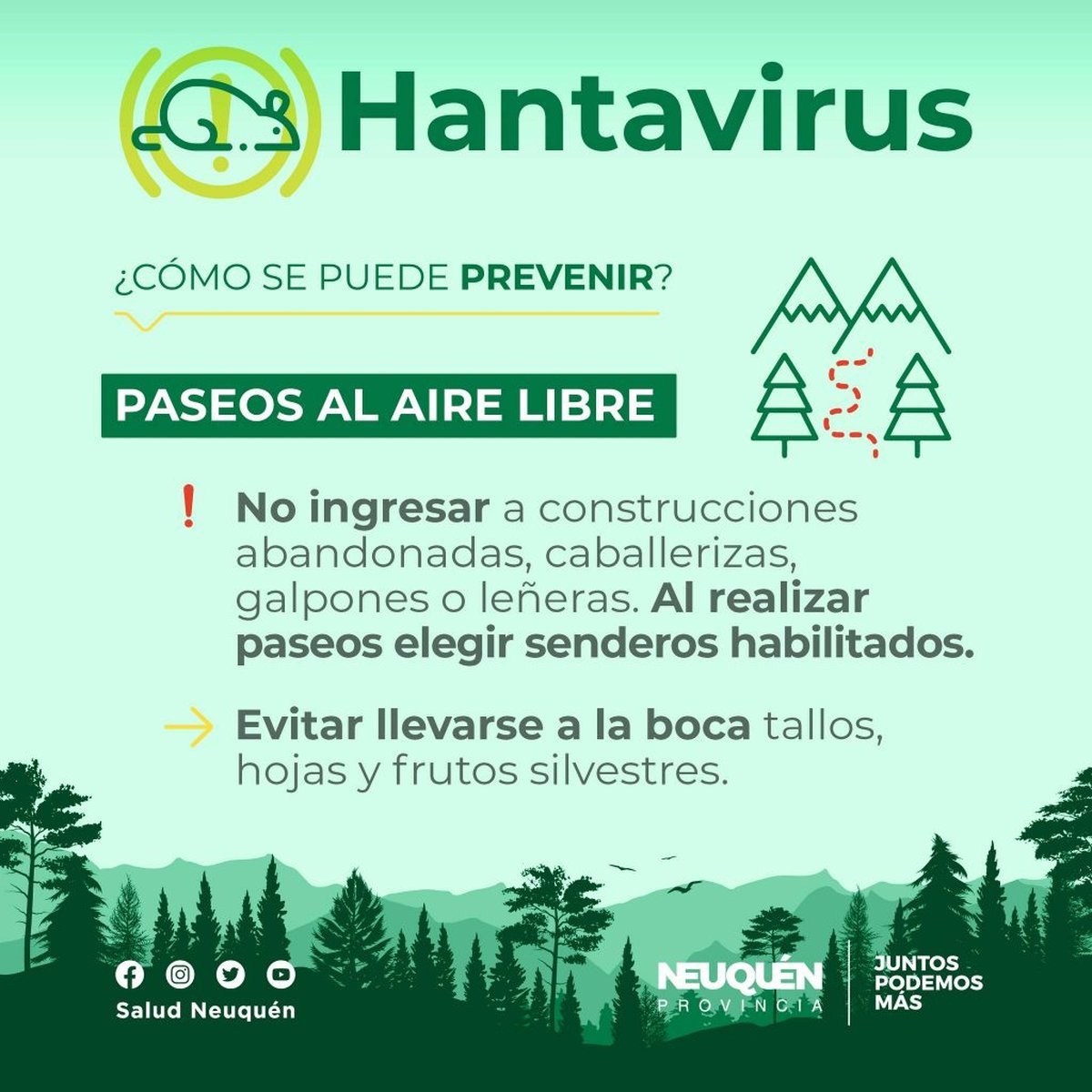 Recomendaciones del Ministerio de Salud de Neuqu&eacute;n para prevenir la enfermedad.
