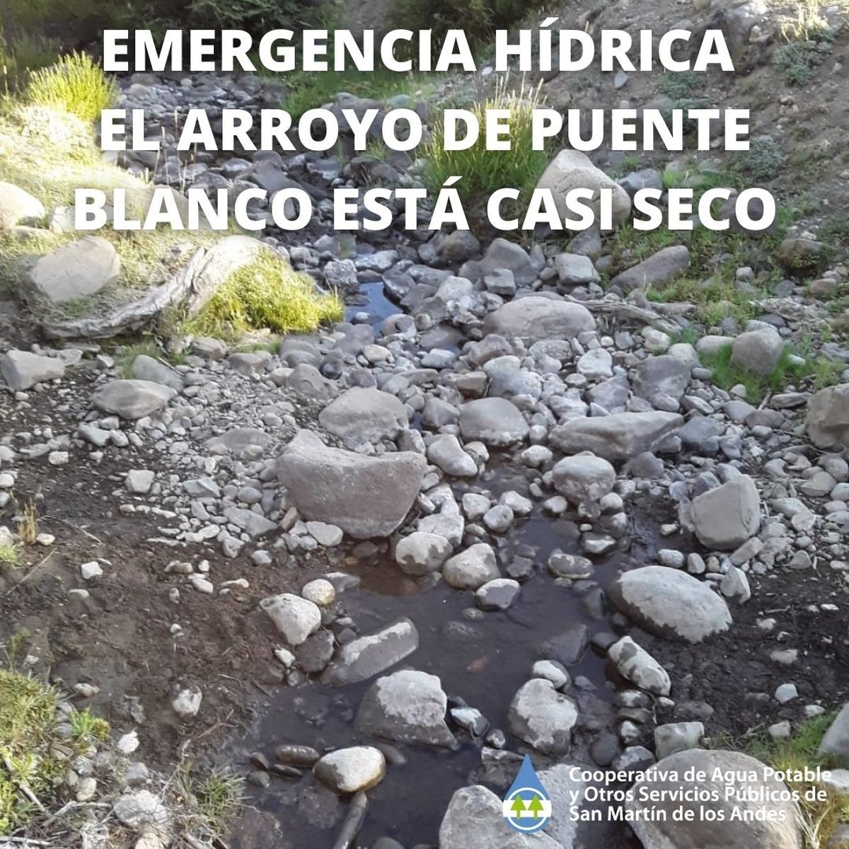 Comunicado de la Cooperativa de Agua Potable de San Mart&iacute;n de los Andes.