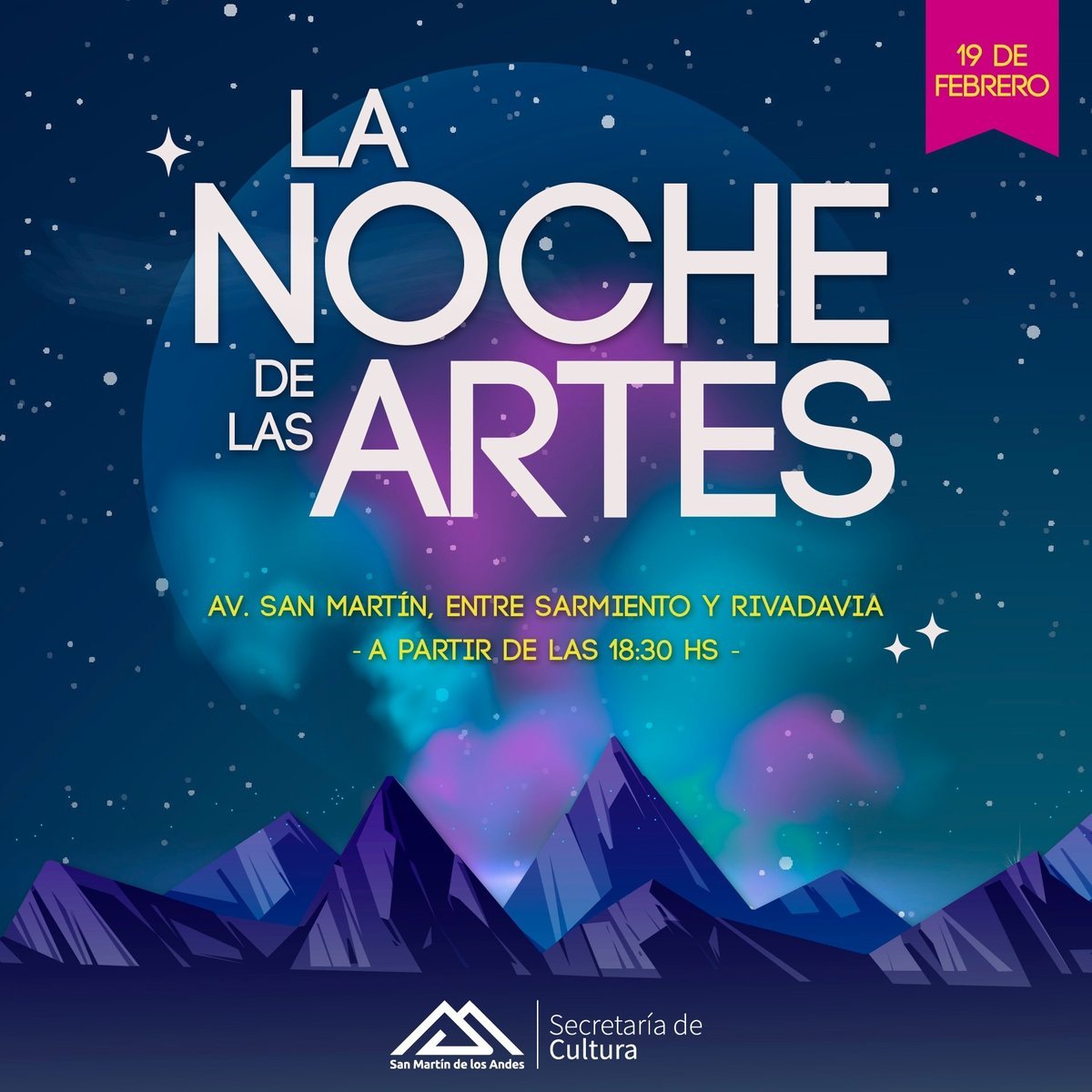 Nueva edici&oacute;n de La Noche de las Artes en San Mart&iacute;n de los Andes.
