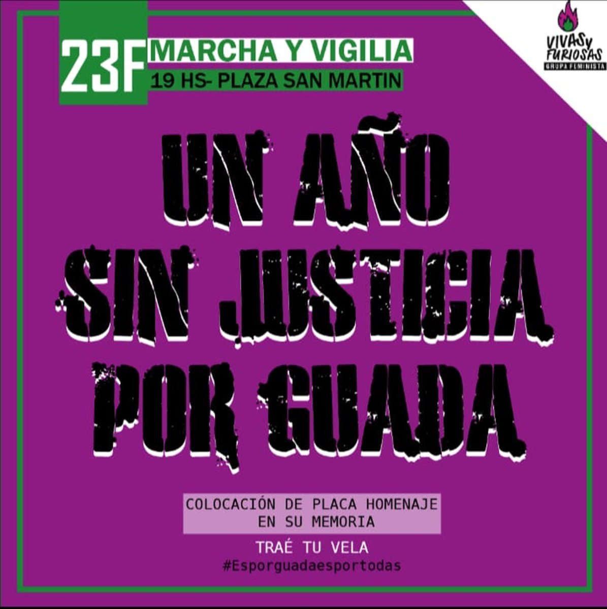 Marcha por el femicidio de Guadalupe