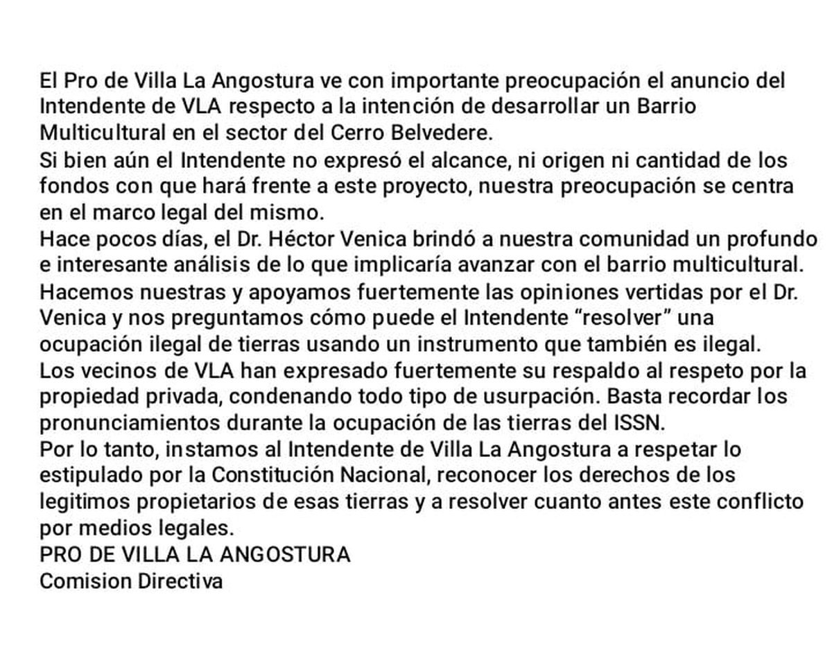Desde el PRO Villa la Angostura criticaron a Fabio Stefani