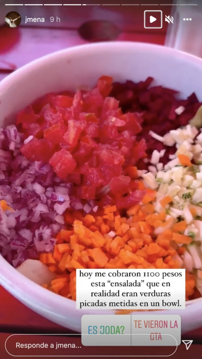 La foto de la ensalada que indign&oacute; a Jimena Bar&oacute;n