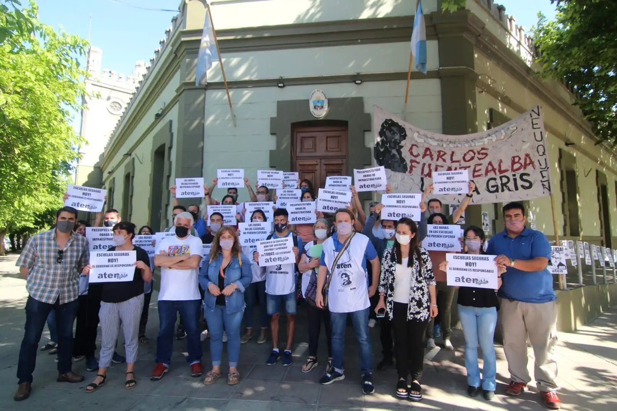 Los trabajadores de ATEN anunciaron un paro para el pr&oacute;ximo jueves en Neuqu&eacute;n