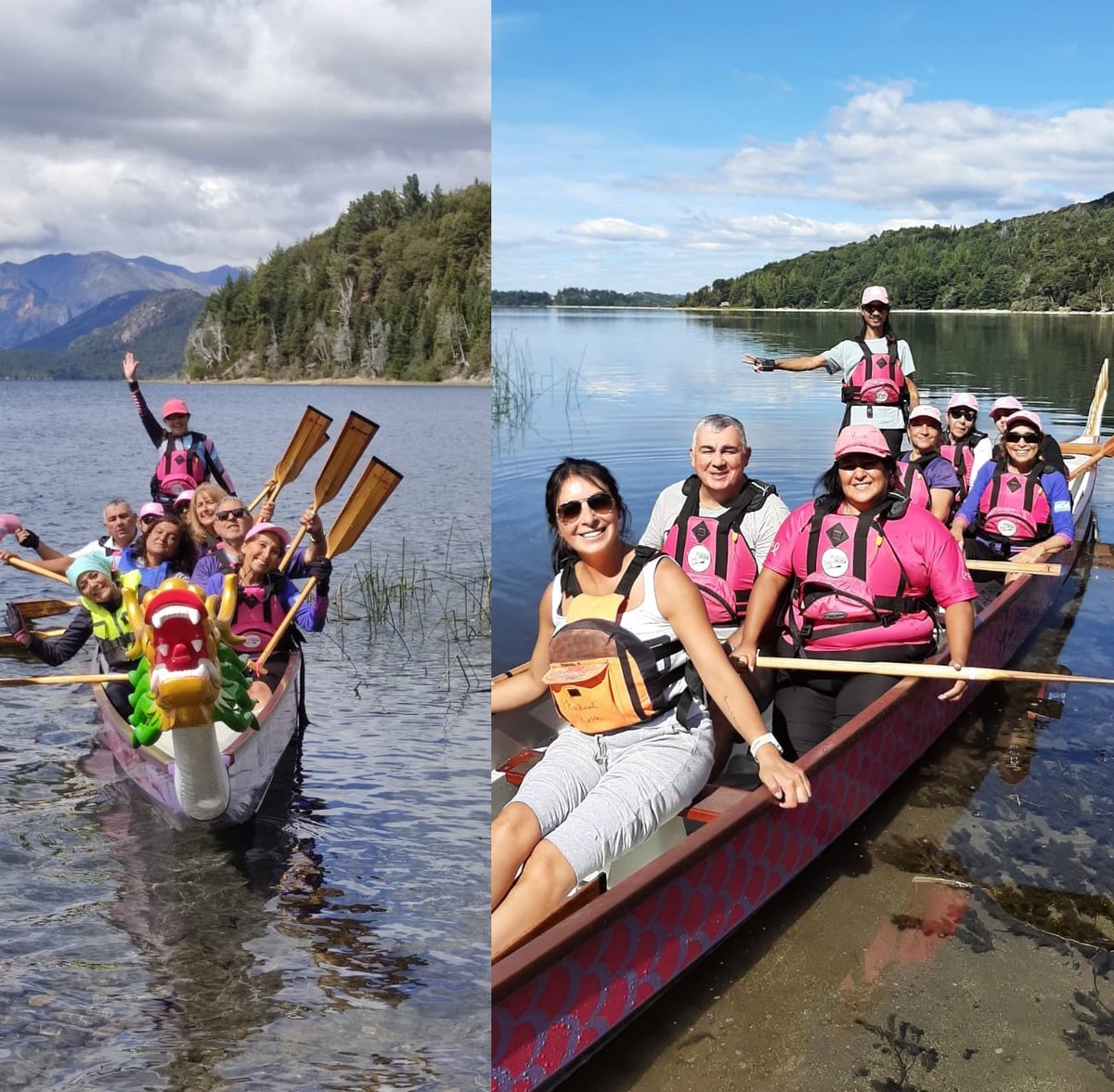 La asociaci&oacute;n es la primera que realiz&oacute; remo para pacientes con c&aacute;ncer de mama en Bariloche.