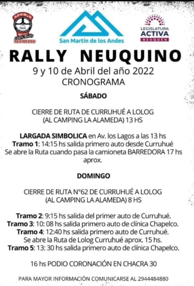 Rally neuquino en San Mart&iacute;n de los Andes.