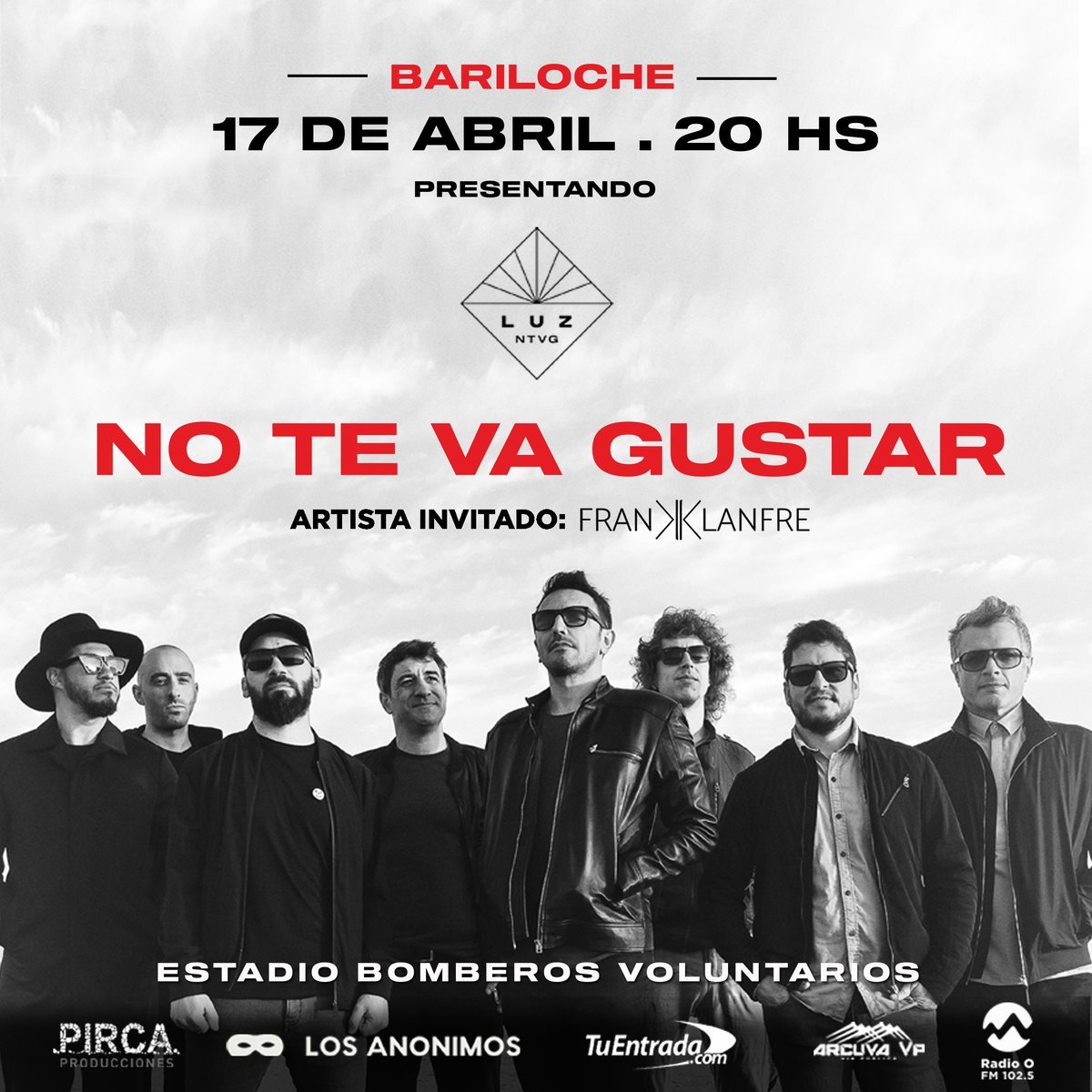 NTVG llega a Bariloche con su show en vivo.
