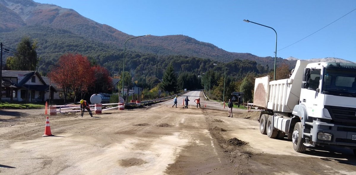 Villa La Angostura: avanza la obra cloacal