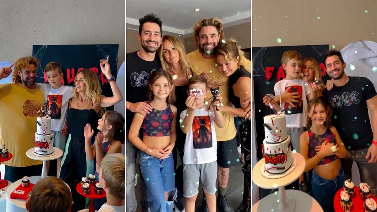 Sabrina Rojas, Tucu L&oacute;pez, Luciano Castro y Flor Vigna en familia