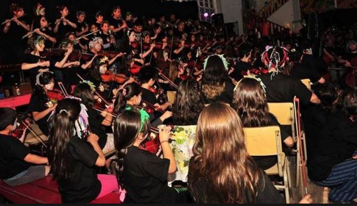 Orquesta Escuela en San Mart&iacute;n de los Andes.