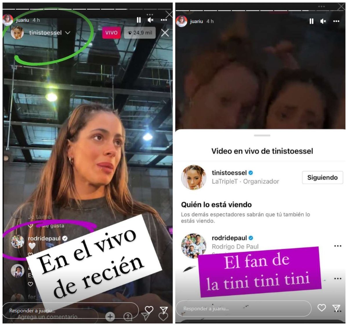 La influencer, Juariu fue quien comparti&oacute; la captura en sus redes sociales. 