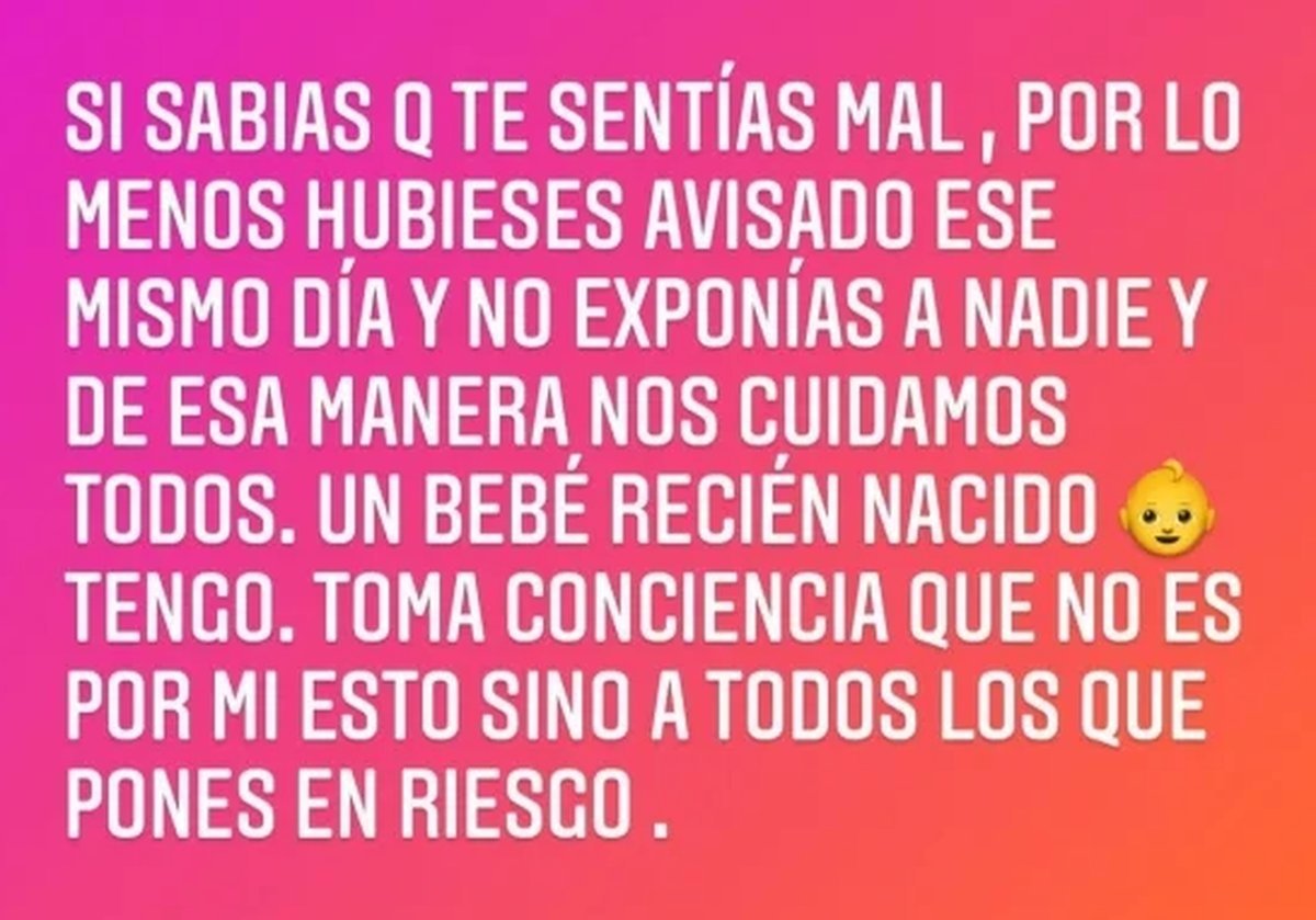 Descarg&oacute; de Mica Viciconte en Instagram.