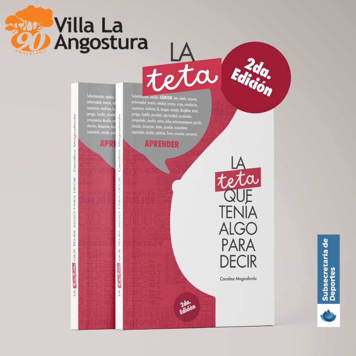 Carolina Magnalardo presentar&aacute; su libro sobre el c&aacute;ncer de mama en el Centro de Convenciones de Villa La Angostura.