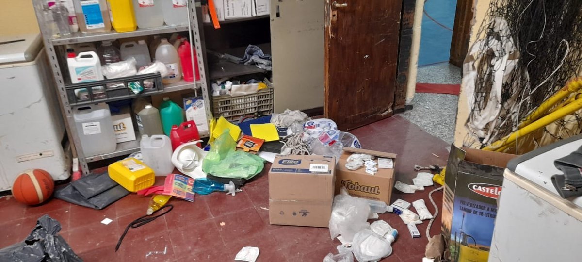 Los elementos robados del gimnasio de Villa la Angostura