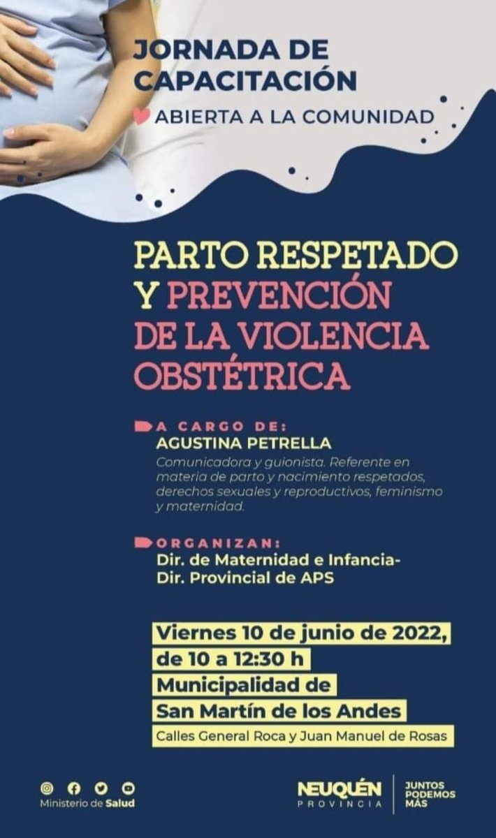 Flyer del Municipio de San Mart&iacute;n de los Andes.