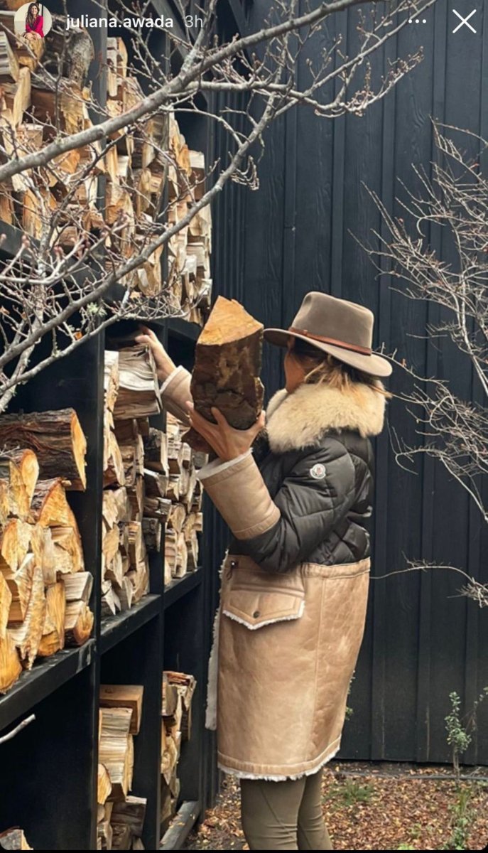 Juliana Awada en Villa La Angostura.