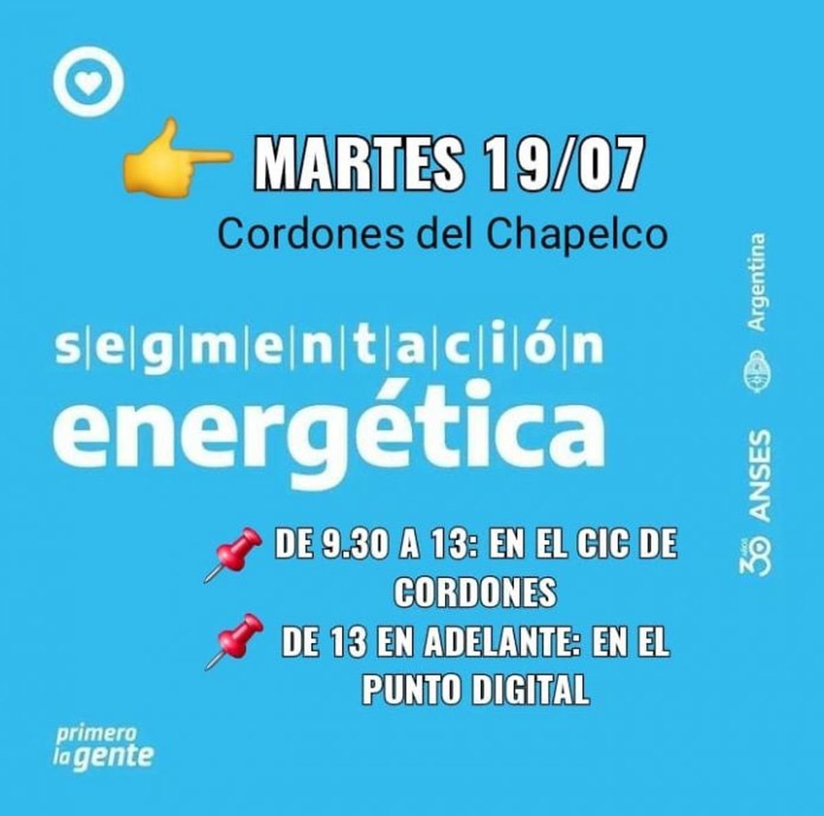 Flyer del Municipio de San Mart&iacute;n de los Andes.