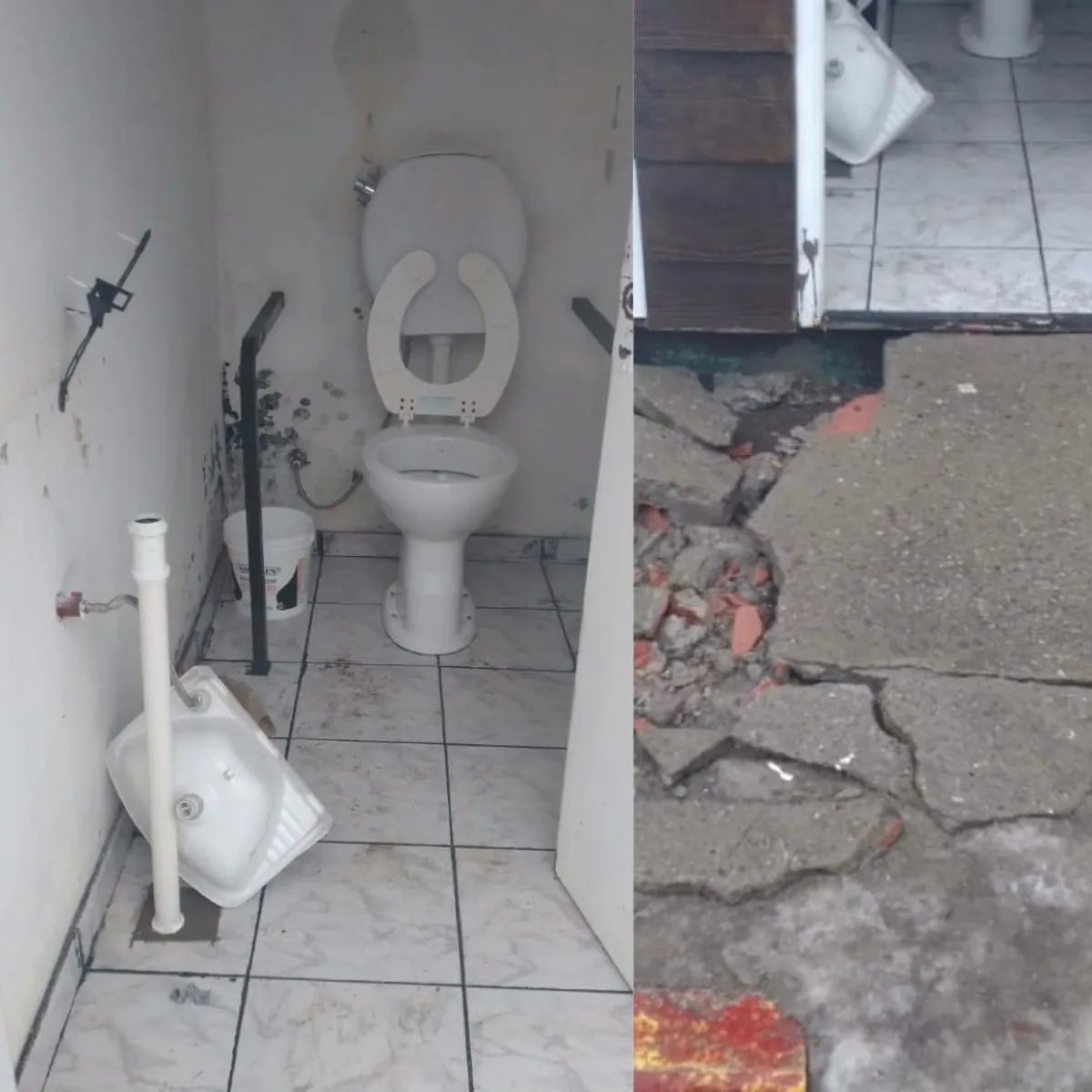 Vandalismo en los ba&ntilde;os p&uacute;blicos del pueblo.