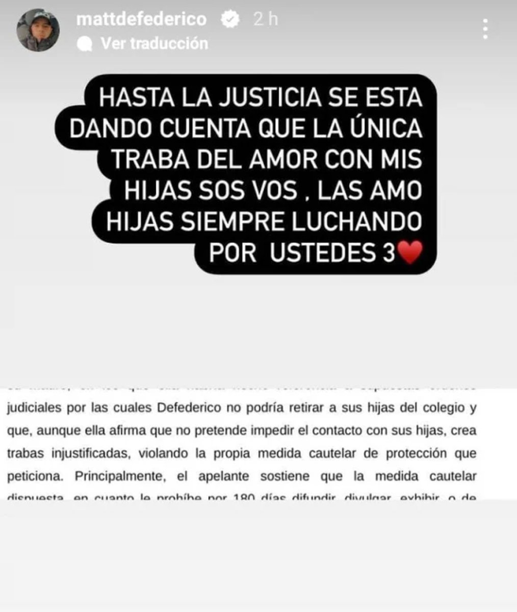 Imagen que comparti&oacute; Defederico en sus redes sociales.