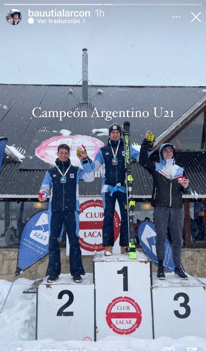 Bautista Alarc&oacute;n, el joven de Neuqu&eacute;n que logr&oacute; el podio.