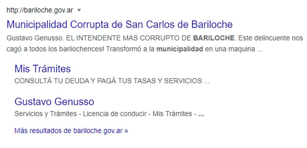 Hackearon la p&aacute;gina web del Municipio de Bariloche.