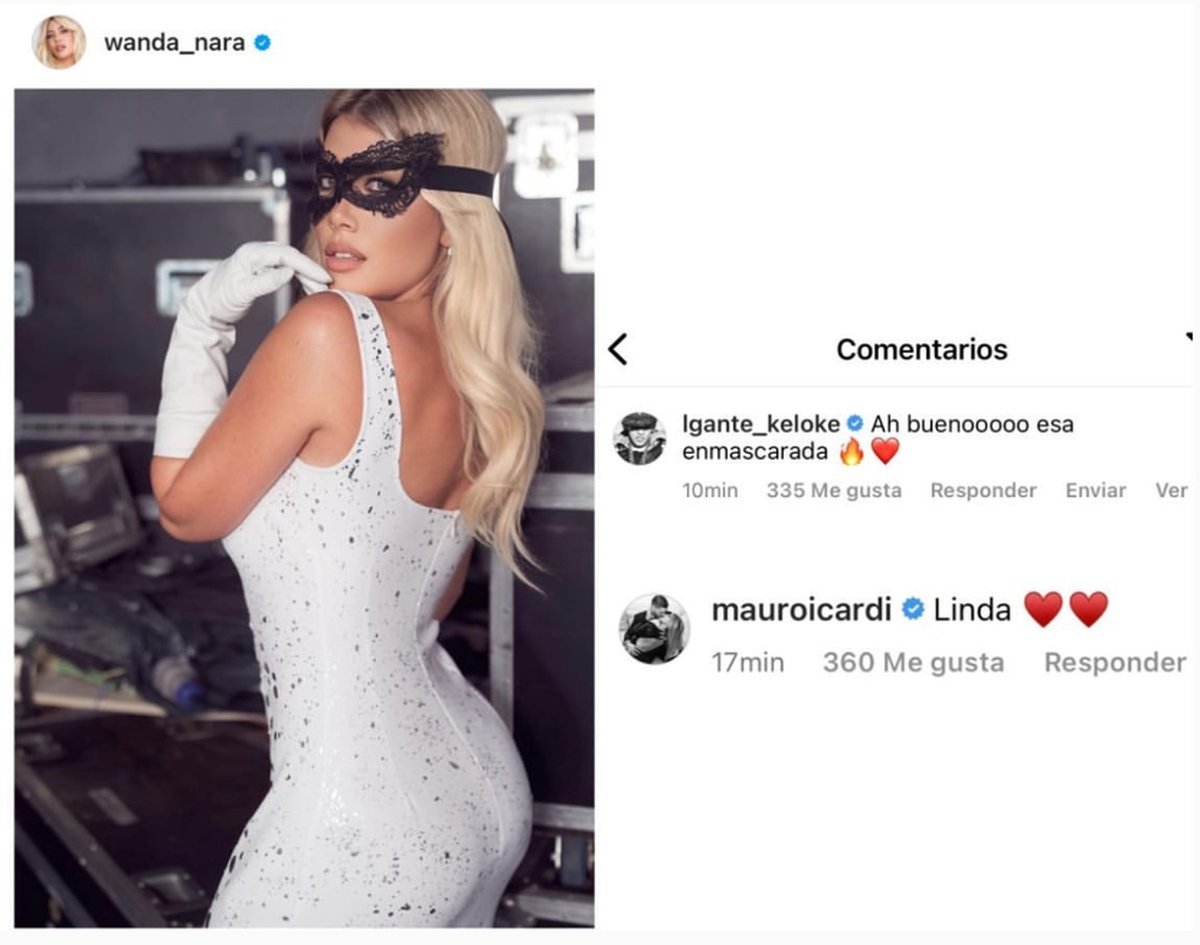 El posteo de Wanda Nara en Instagram.