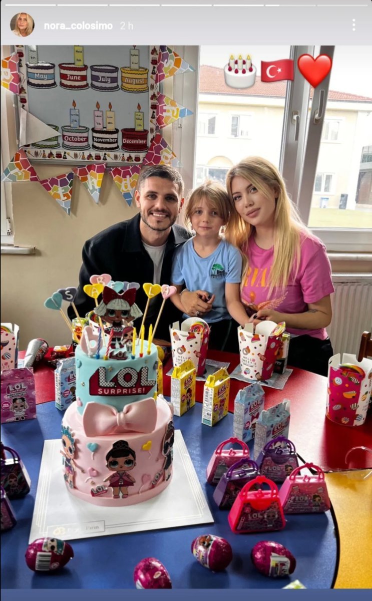 Wanda Nara y Mauro Icardi juntos por el cumplea&ntilde;os de su hija.