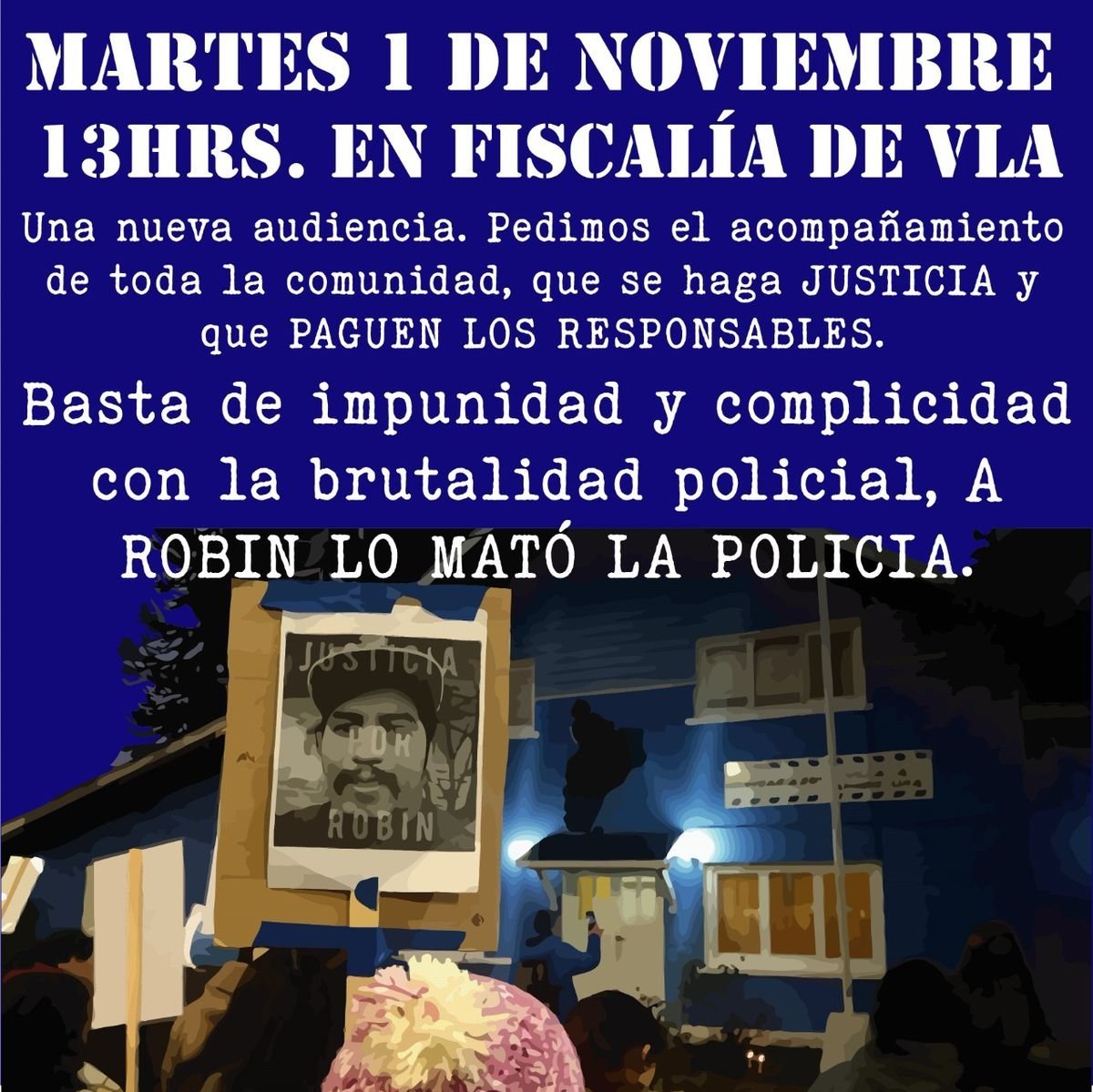 Movilizaci&oacute;n por el caso Gatica en Villa La Angostura.