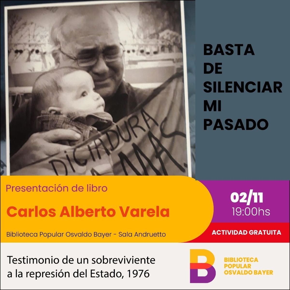 Angostura: Sobreviviente al Terrorismo de Estado presenta su libro&nbsp;