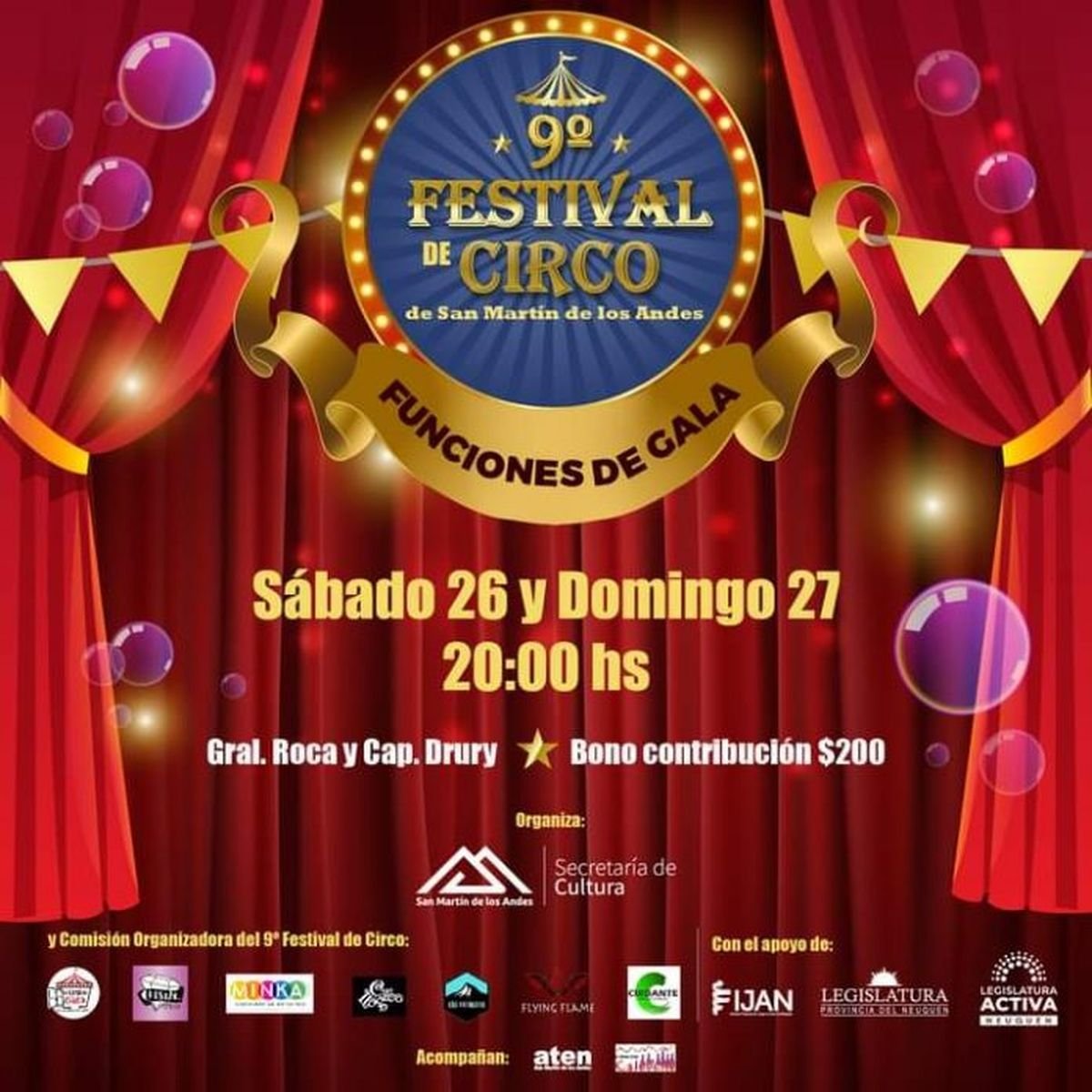 9no Festival de Circo en San Mart&iacute;n de los Andes.