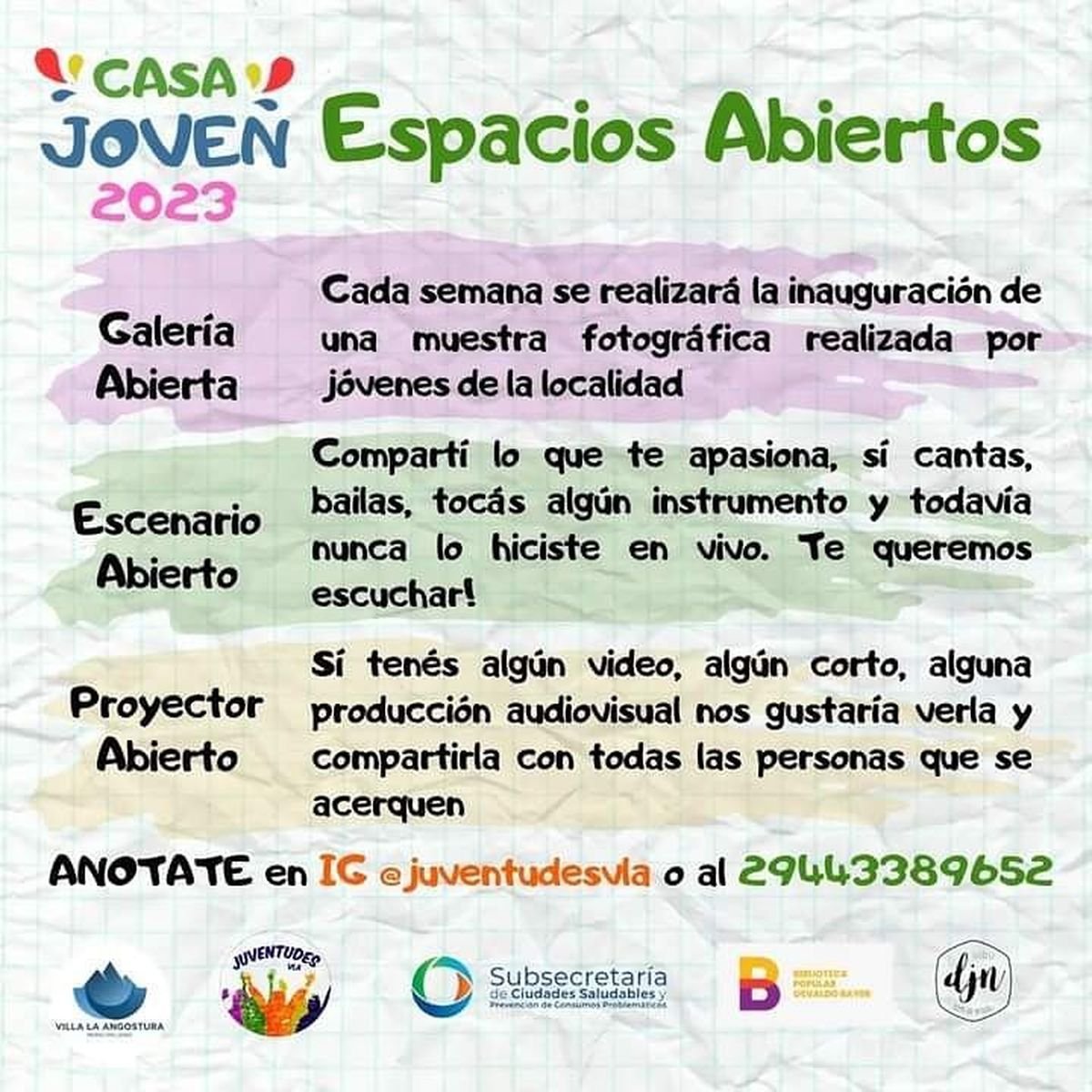 Llega una nueva edici&oacute;n de Casa Joven a Villa La Angostura.
