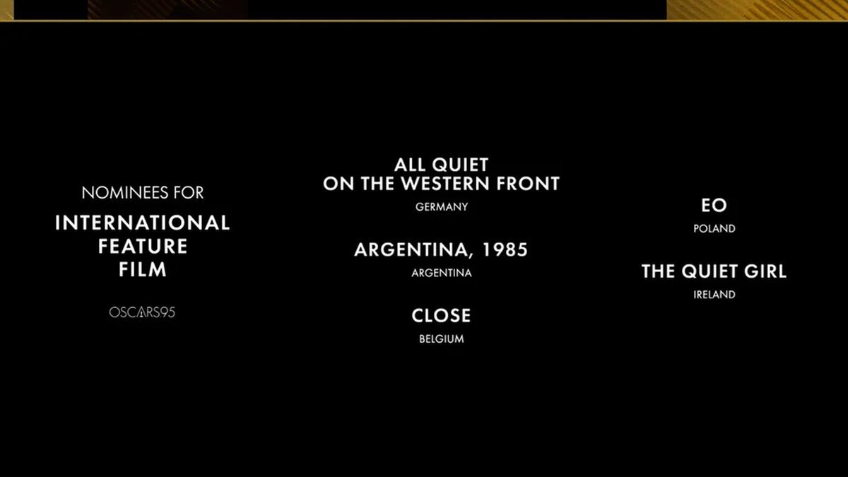 Argentina 1985 nominada a los premios Oscar 2023.