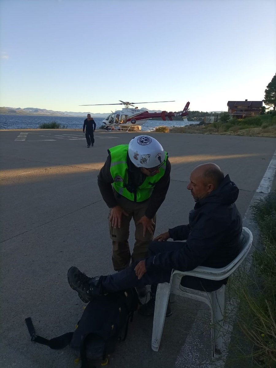 Parque Nacional Nahuel Huapi: rescate de turista accidentado.