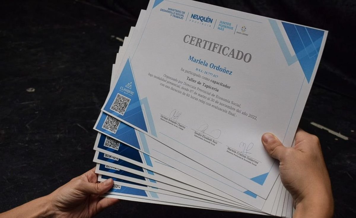 Capacitaciones de oficio con certificaci&oacute;n, en Neuqu&eacute;n