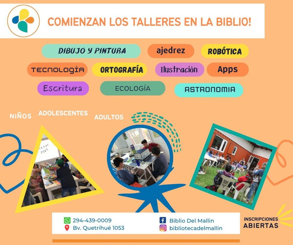 Angostura: Nuevos cursos en la Biblioteca del Mall&iacute;n