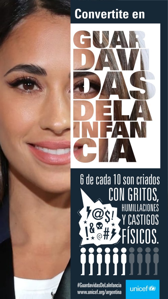 Antonella Rocuzzo se suma a la campa&ntilde;a de UNICEF - Argentina