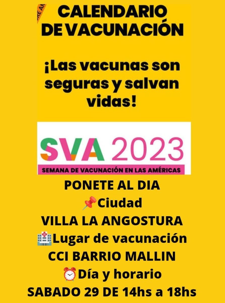 Jornada de vacunaci&oacute;n en Villa La Angostura.